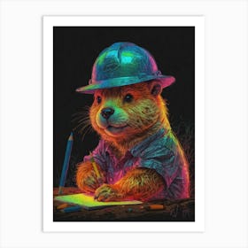 Groundhog Canvas Print Art Print