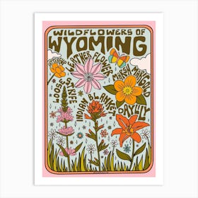 Wyoming Wildflowers Art Print