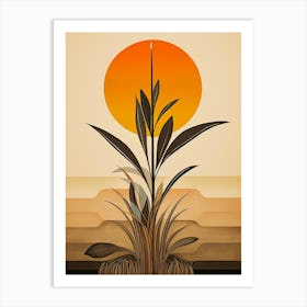 Plant In The Sun Art Print