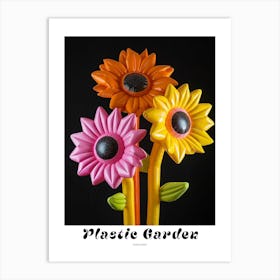 Bright Inflatable Flowers Poster Sunflower 2 Art Print