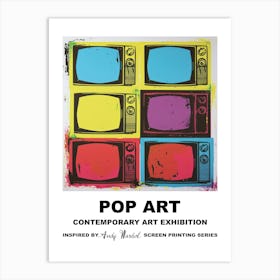 Televisions Pop Art 1 Art Print