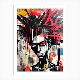 Black Punk Art Print