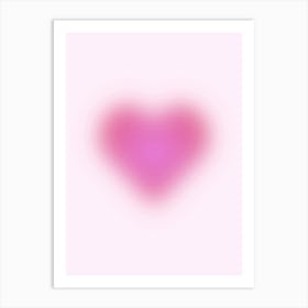 Pink Heart Art Print