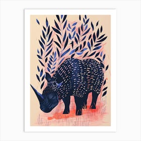 modern Rhino - Print Art Print