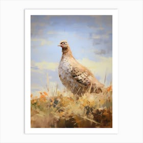 Bird Painting Grouse 1 Art Print