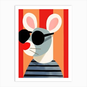 Little Rat 1 Wearing Sunglasses Art Print