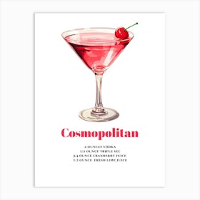 Cosmopolitan, Cocktail Hour Art Print