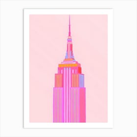 Nyc, New York, Barbiecore Art Print