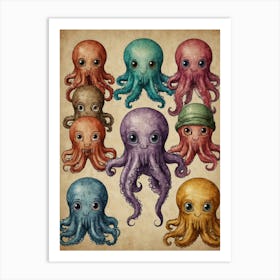 Octopus 50 Art Print