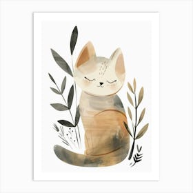 Charming Nursery Kids Animals Kitten 6 Art Print