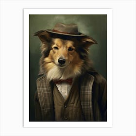 Gangster Dog Shetland Sheepdog 3 Art Print