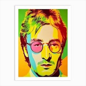 John Lennon 2 Colourful Pop Art Art Print