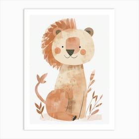 Charming Nursery Kids Animals Lion 2 Art Print