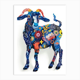 Goat Illustration 3 Art Print