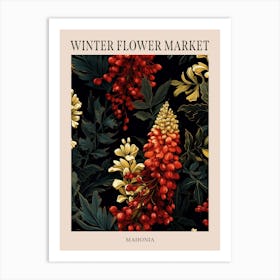 Mahonia 4 Winter Flower Market Poster Art Print