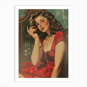 Pin Up Girl 18 Art Print