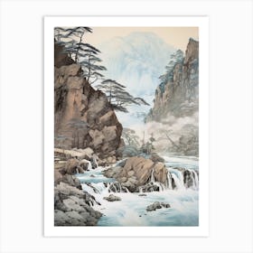 Nikko In Tochigi, Ukiyo E Drawing 1 Art Print