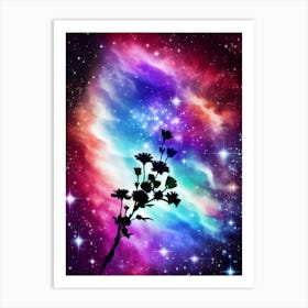 Flower In Space 18 Art Print