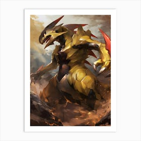 Haxorus Pokemon Anime Manga Japan Poster Art Print