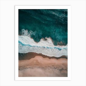 Aerial View Of A Beach 50 Art Print