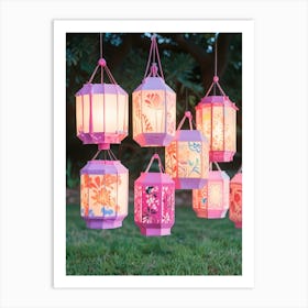 Paper Lanterns Art Print