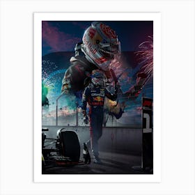 Max Verstappen Recovered Art Print