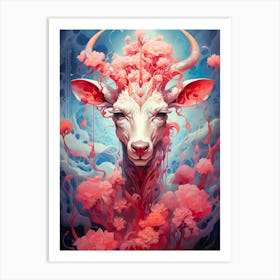 Deer Head Art Print