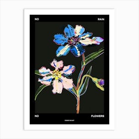 No Rain No Flowers Poster Forget Me Not 6 Art Print