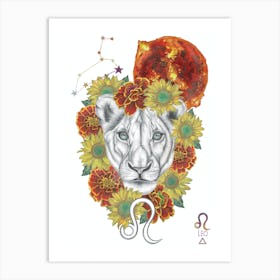 Leo Lioness Art Print