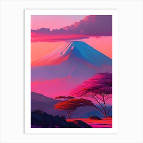 Mount Kilimanjaro Dreamy Sunset Art Print