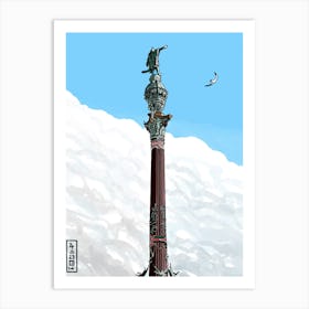 The Neko Monument Art Print