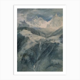 'Swiss Mountains' Art Print