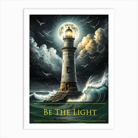 Be The Light - Lighthouse Art Print