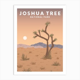 Joshua Tree National Park Travel Poster Art Print