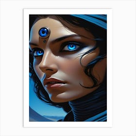 Blue Eyes Art Print