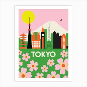 Tokyo Skyline Art Print