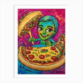 Pizza Boy 1 Art Print