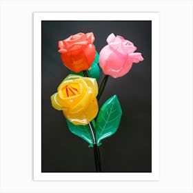 Bright Inflatable Flowers Rose 4 Art Print