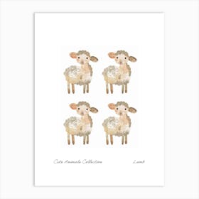 Cute Animals Collection Lamb 1 Art Print