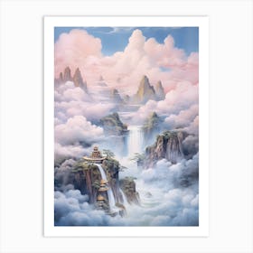 Chinese Waterfall Art Print