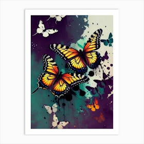 Butterfly Painting 198 Art Print