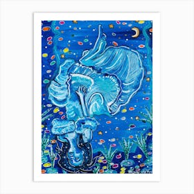 Pisces Blues Art Print