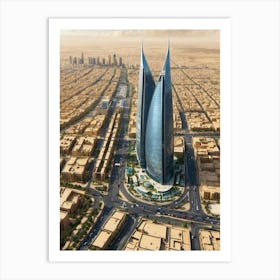 Bahrain Skyscraper Art Print