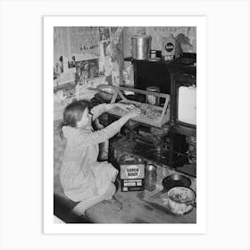Kitchen In House Provided For Migratory Berry Picker Near Ponchatoula, Louisiana By Russell Lee Art Print