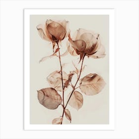 Two Roses Art Print