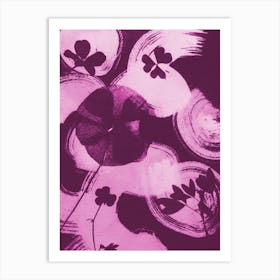 Pink Purpe Flowers Art Print