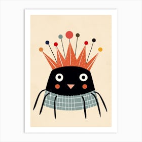 Little Spider Wearing A Crown Art Print
