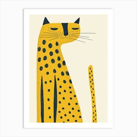 Yellow Panther 1 Art Print