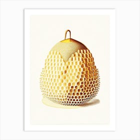 Pollen Beehive 4 Vintage Art Print