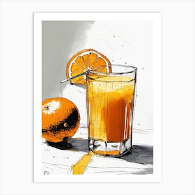 Orange Juice 1 Art Print